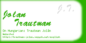 jolan trautman business card